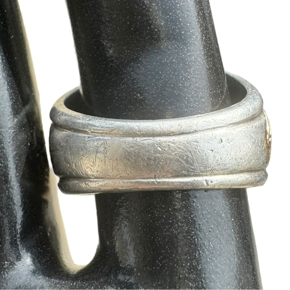 Vintage 10K Gold & Sterling Aviation Military Pilot Wings Ring - Picture 5 of 8